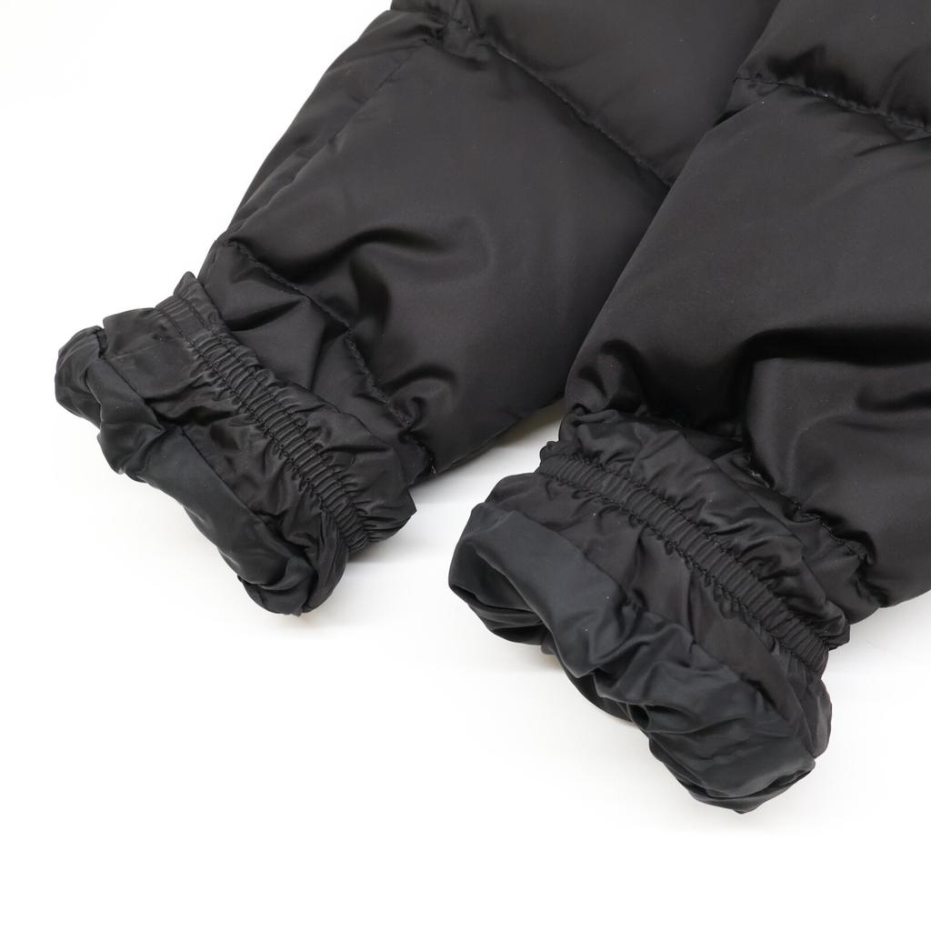 MONCLER [Domestic regular] HIRONDELLE hoodie down with fox fur collar coat 0 blackUsed