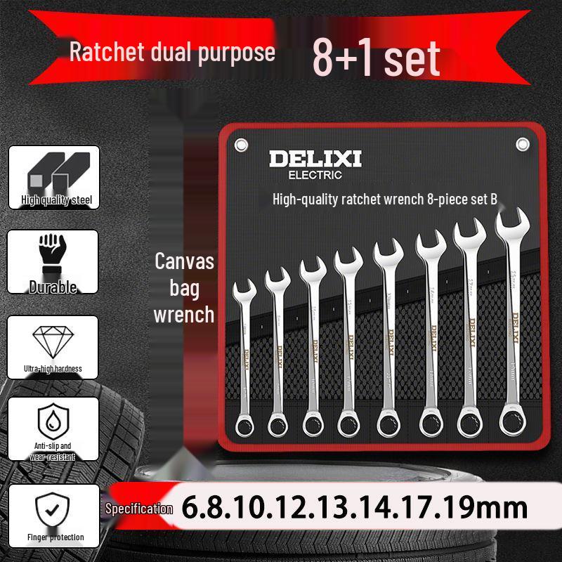 Maul- und Ringschlüssel-Kombinationssatz – Kompakt und vollständig