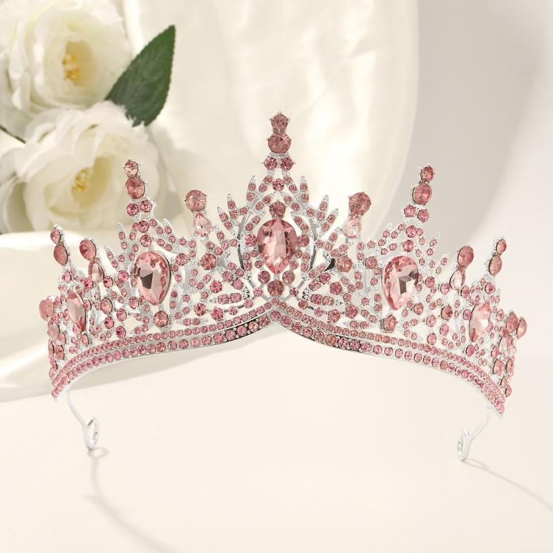 Fashion Diamond Crown Gorgeous Bridal Headwear Party Stage Performance Crown Crown
