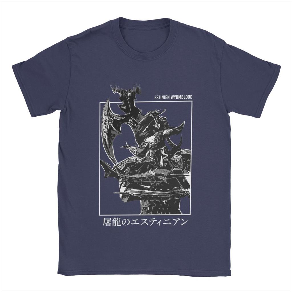 Men women Final Fantasy FFXIV Estinien Varlineau Wyrmblood Heavensward T Shirts Cotton Tops Amazing O Neck Tees Summer TShirt