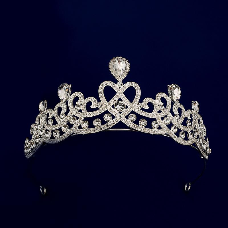 Bridal jewelry wedding tiara princess crown birthday party performance crown flower headband hair accessories tiara