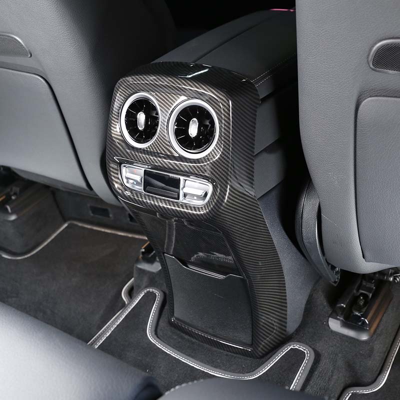 For Mercedes-Benz G-Class W464 W465 2019-2026 Carbon Fiber Rear Air Condition Outlet Vent Frame Cover Trim Car Accessories