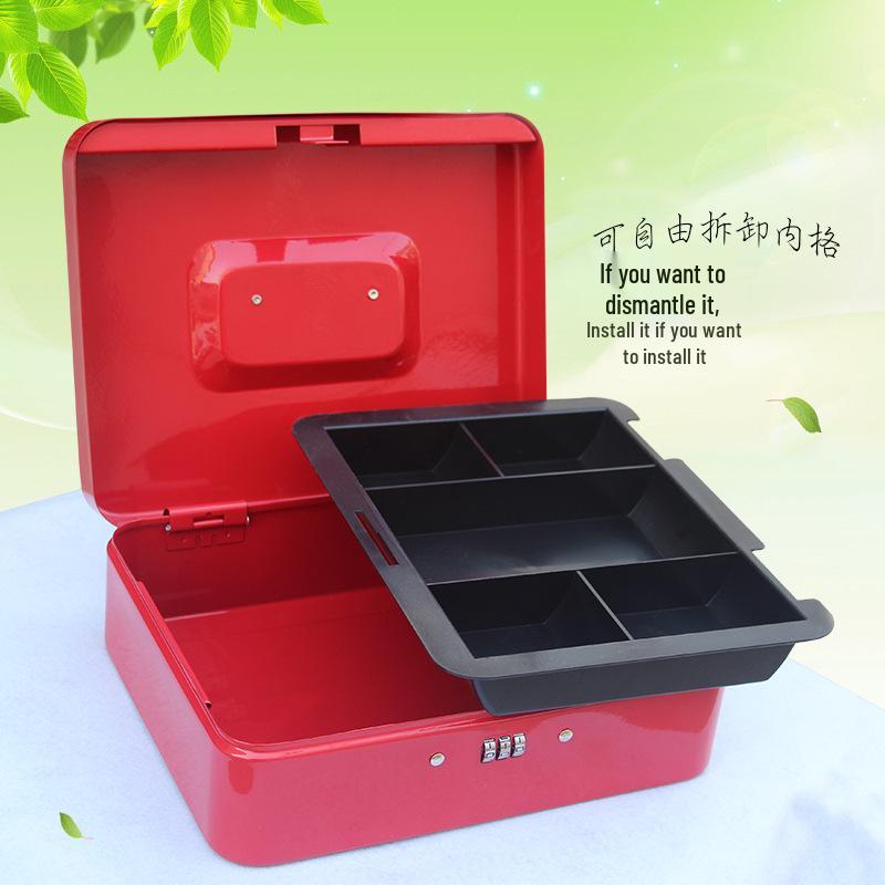Home Mechanical Password Cash Register Box - 250M Anti-theft Handheld Money Box