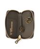 Toff & Loadstone Key Round Zip Light Shrink Key Case, Key Charm, Card Case, Cowhide Leather, One Size, Etoupe, Greige