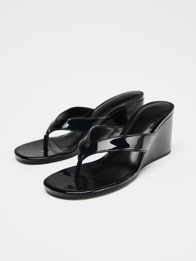 Fashion Summer 2025 New Wedge Flip Flops Women Footwear Open Toe Slides Comfort Concise Fashion High Heeled Sandals Ladies Slippers