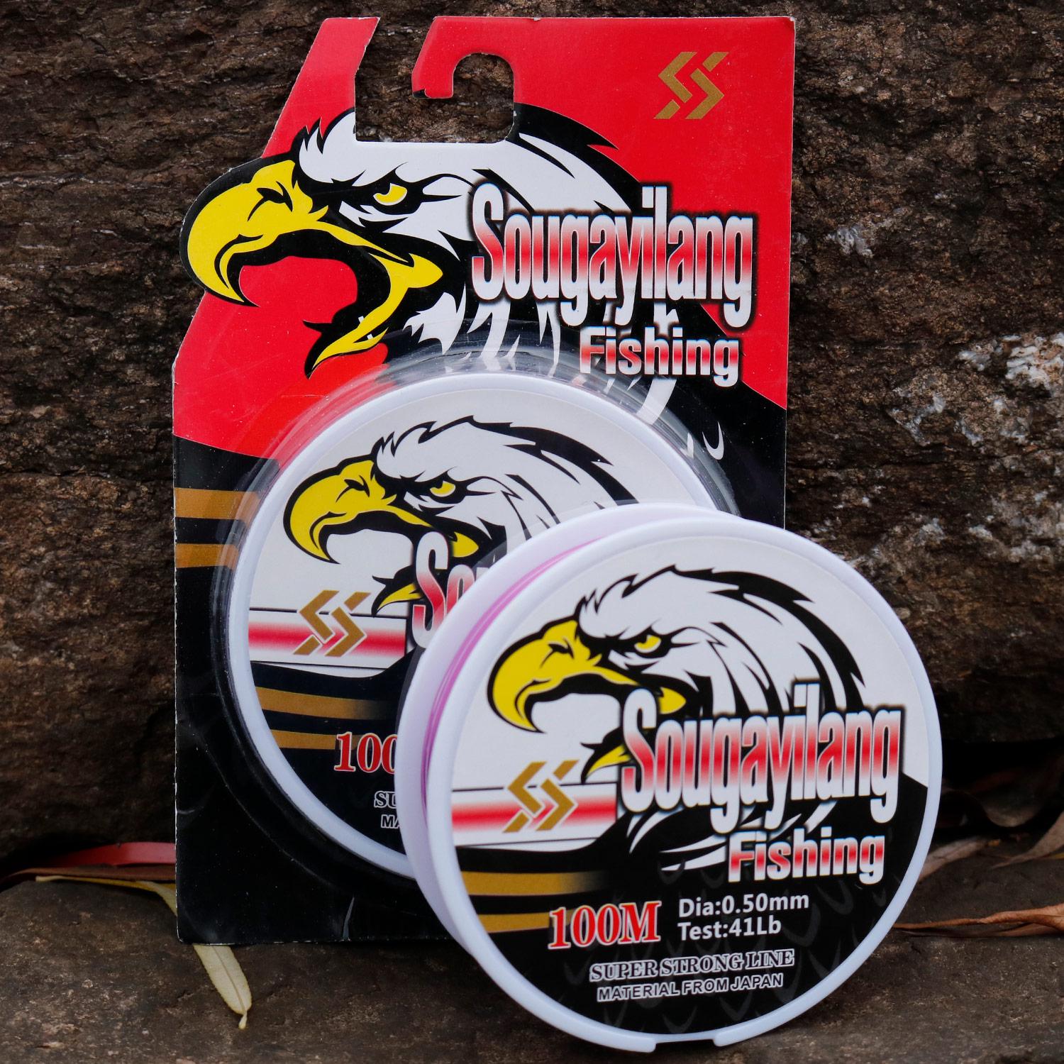 

Рыболовная леска Сверхпрочная и устойчивая к истиранию монолеска - рыболовная леска из превосходного нейлонового материала 8 фиолетовый