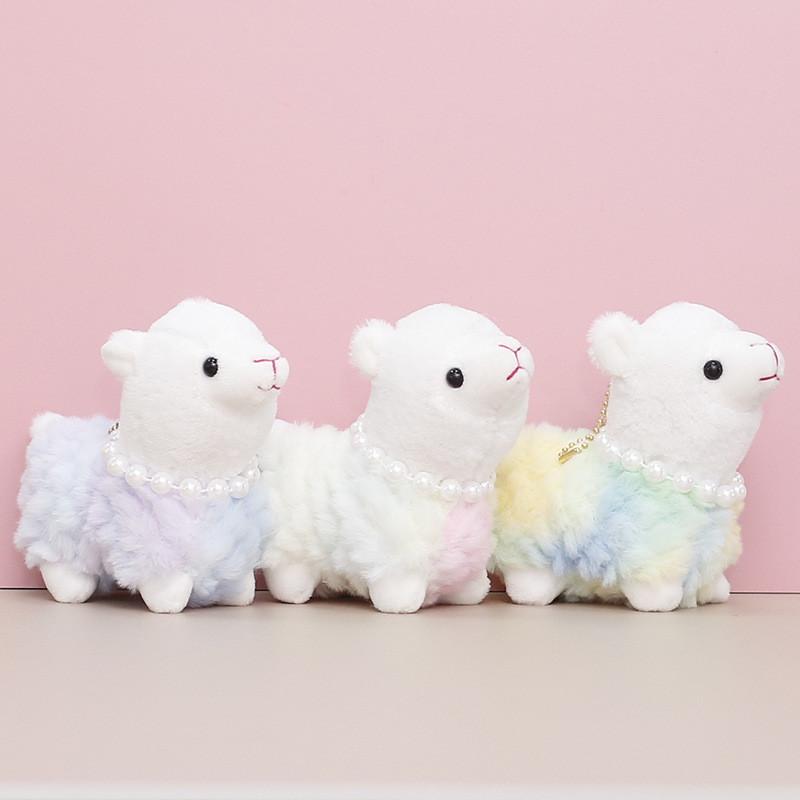 Alpaca Adorable Plush Animal Doll Keychain Girl Backpack Charm Soft Gift Toy