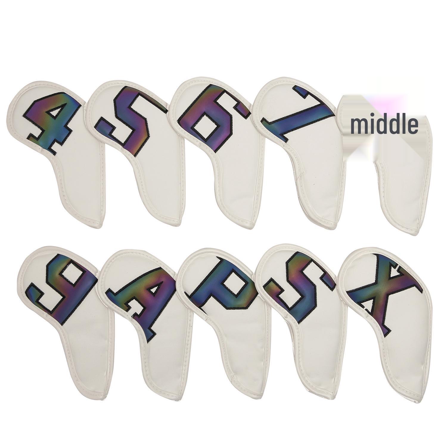 

PU Чохли для заліза для гольф-клубу з магнітною застібкою-липучкою та вишивкою