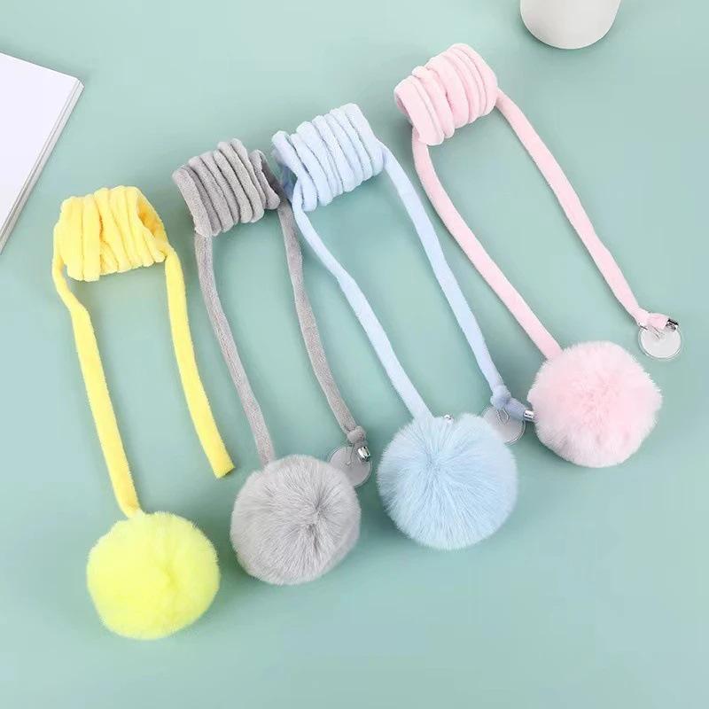

Newcomer Discount: Self-Play Cat Toy Hanging Spring with Rabbit Fur Ball for Boredom Relief