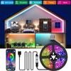 Striscia luminosa a LED 5050, con telecomando, striscia luminosa RGB, adatta per riunioni di famiglia Striscia luminosa a LED 0,5-30 M