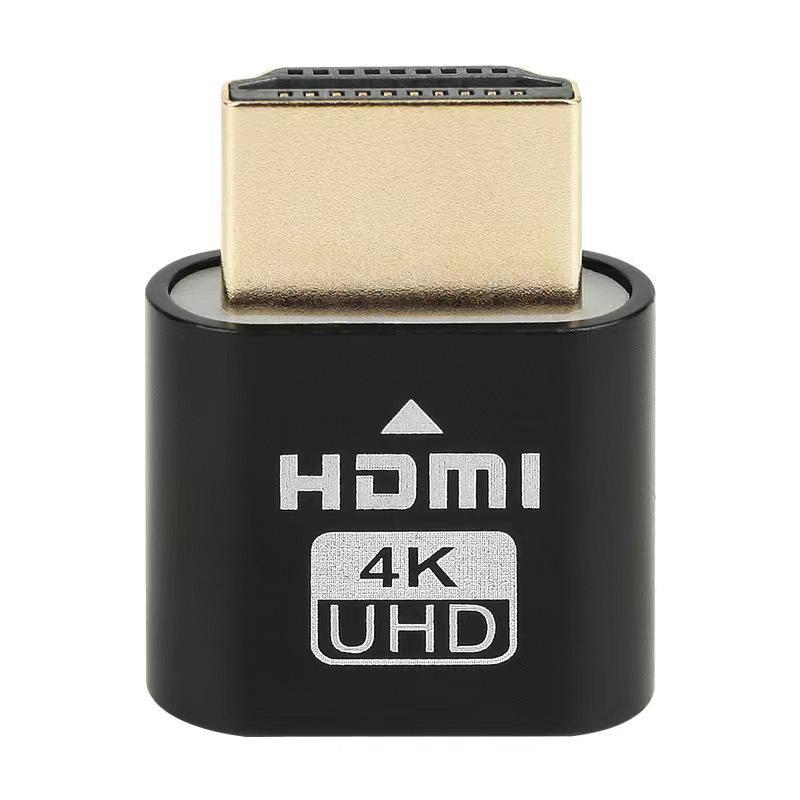 Adaptador de Tarjeta Gráfica HDMI para Pantalla Virtual: Soporte multipuerto (DP, DVI, VGA) para Juegos y Configuración Remota.