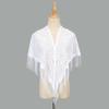 Hollow Women Shawl With Tassel Wedding Bridal Shawl Fashion Scarf Evening Prom Cape  for Party