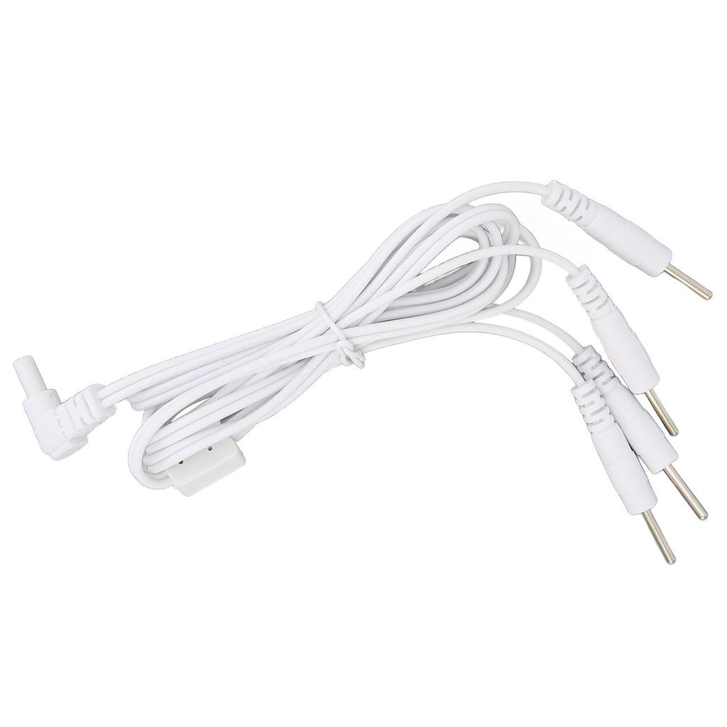 2.35mm Electrode Heat Wires 3.94ft TENS Unit Replacement Lead Wires Connector Cables for Electrotherapy Instruments
