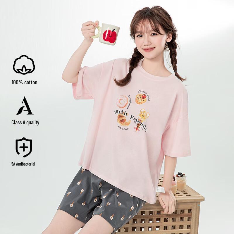 

Летний тонкий комплект пижамы для девочек Inborun 165