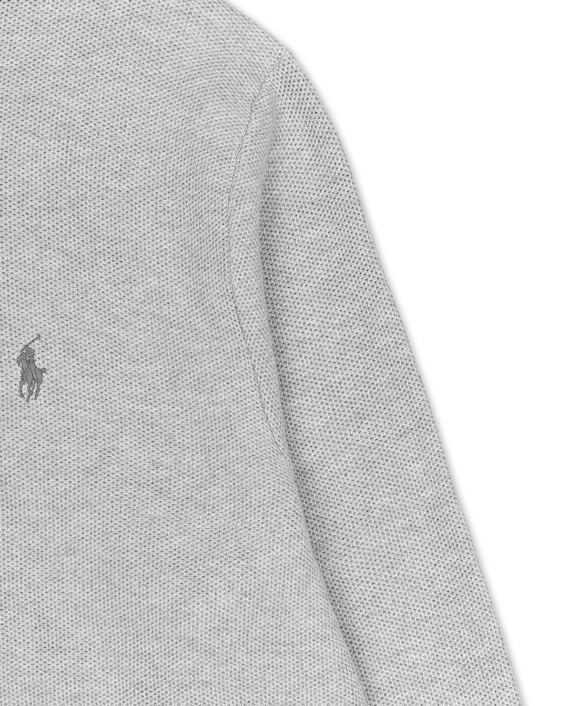 POLO RALPH LAUREN Textured Cotton Crewneck Sweater - Grey