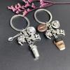 European Coffee Lover Keychain: Barista Gift Pendant