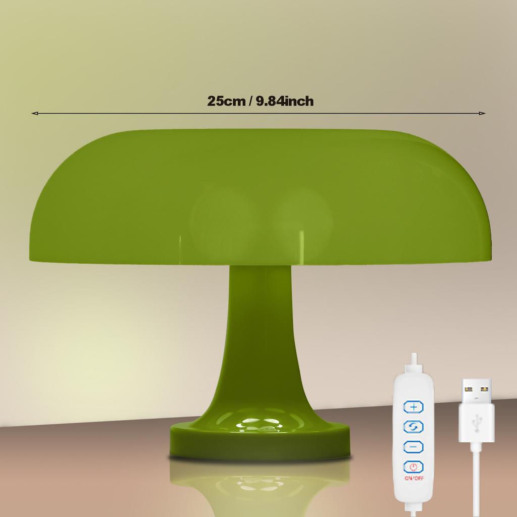 Mushroom table lamp minimalist modern bedroom bedside lamp Danish designer orange decorative table lamp