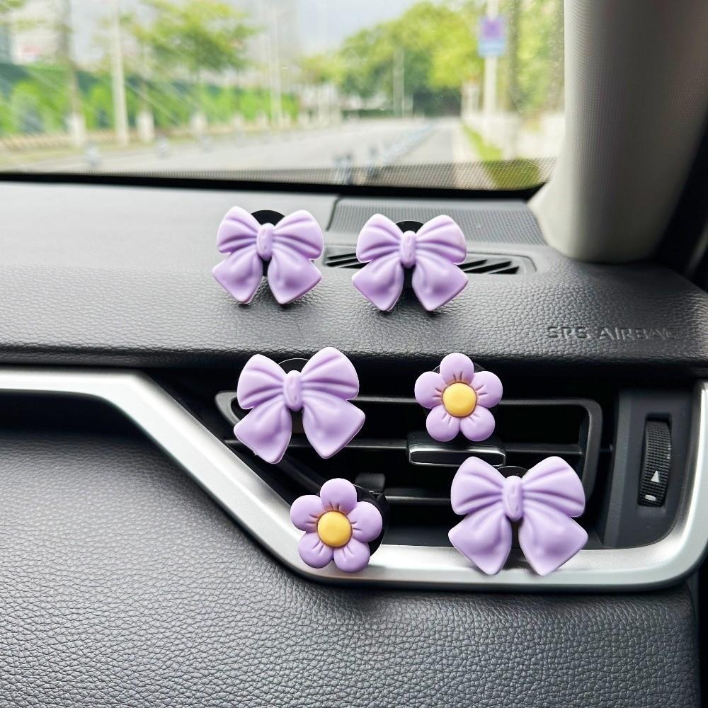Bow Knot Design Car Air Vent Clips 8PCS Multi-Pack Dashboard Decorations  For Automobile Truck