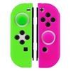 Answer Silicone Protect Plus for Switch with Stick with Both Organic EL Model and Regular (Green & Pink) Joy-Con [Improved grip/Smooth feel/Comes