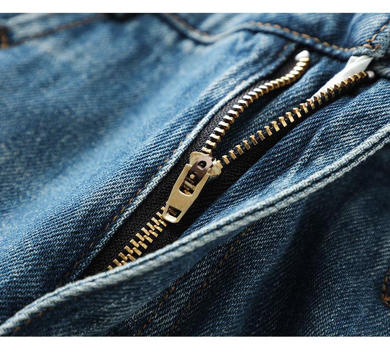 2025 Prémiové džíny s vysokým pasem, zeštíhlující, s rovnými nohavicemi, na jaro/podzim