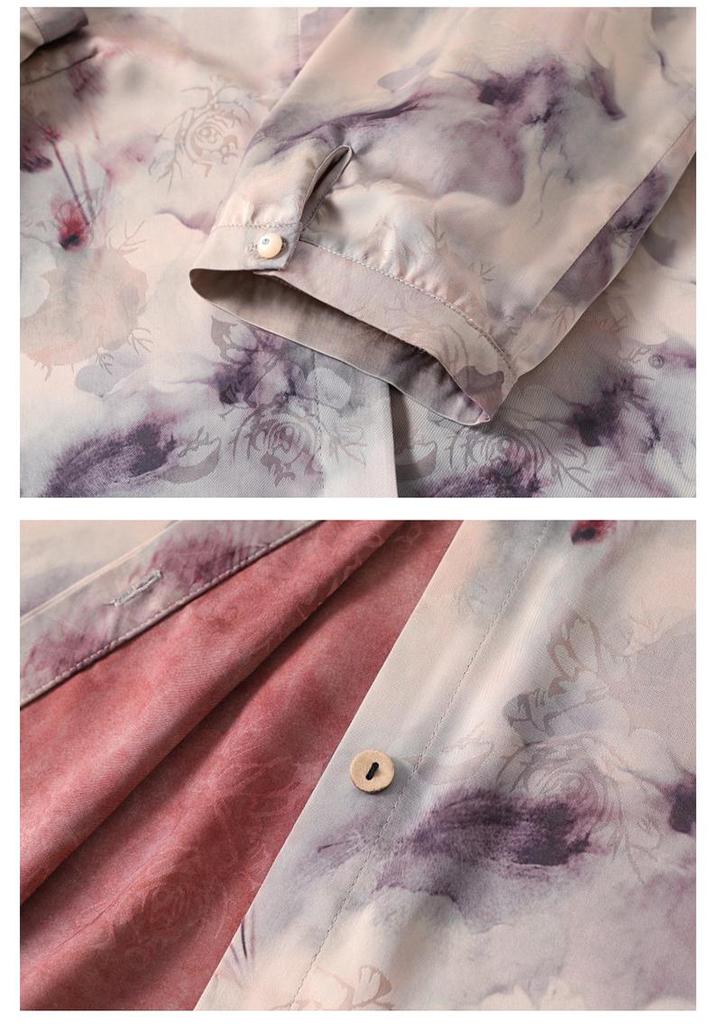 Spring & Summer Chinese Style Loose Cardigan: Women's Seven-Sleeve Top for Middle-Aged & Elderly