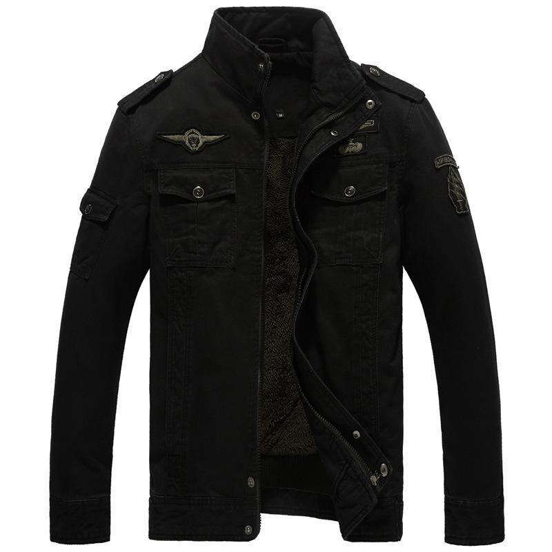 Winter Fleece Thickened Large Size Men's Jacket Cotton Casual Jacket