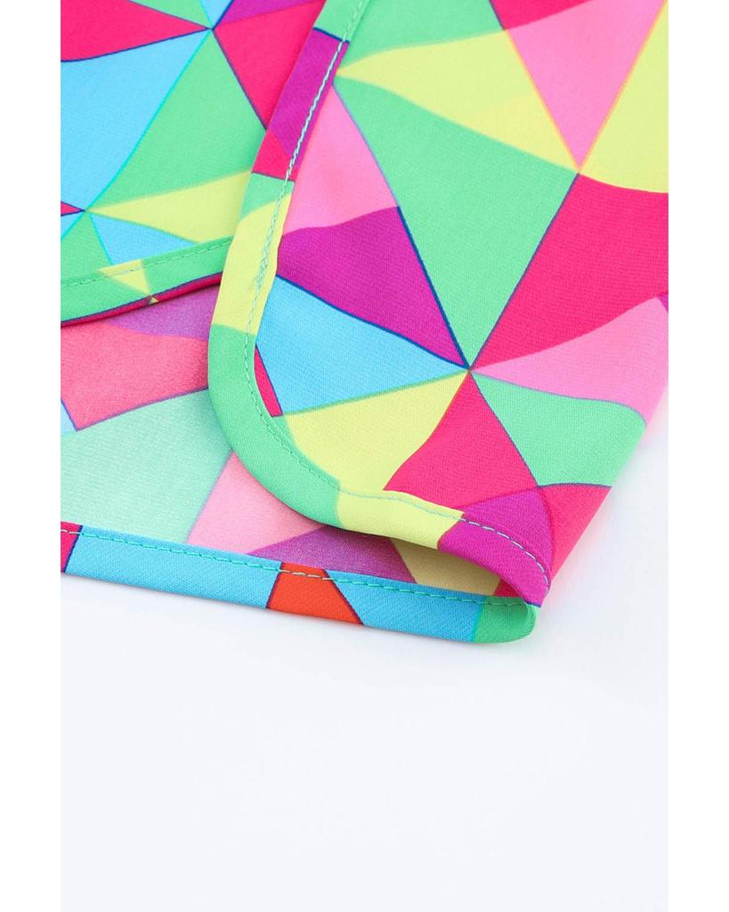 Azura Exchange Geometric High Waisted Athletic Shorts