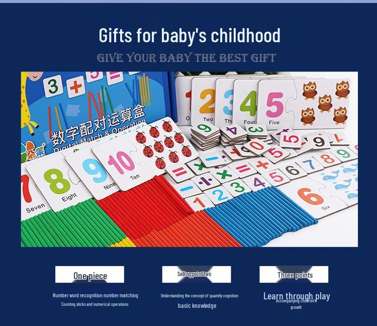 Number Recognition Cards: Educational Table Game for Kindergarten Kids