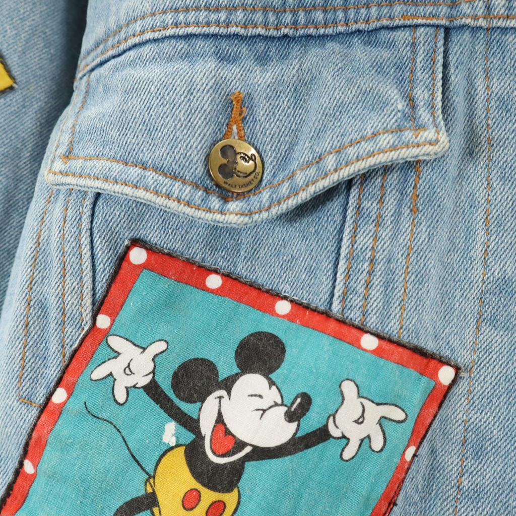 mickey & co. 90s Old Mickey Mouse Denim Jacket S Denim jacket trucker Women Used
