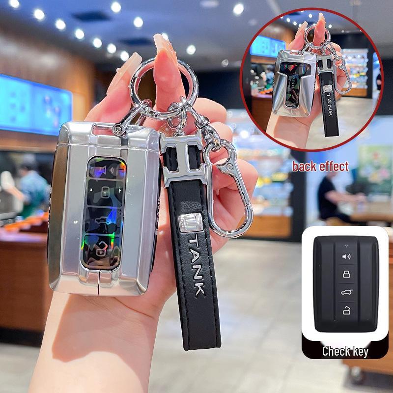 2023 Tank 300 Key Case: Full Coverage Metal Buckle Shell for 400hi4t Cyber Tank 500