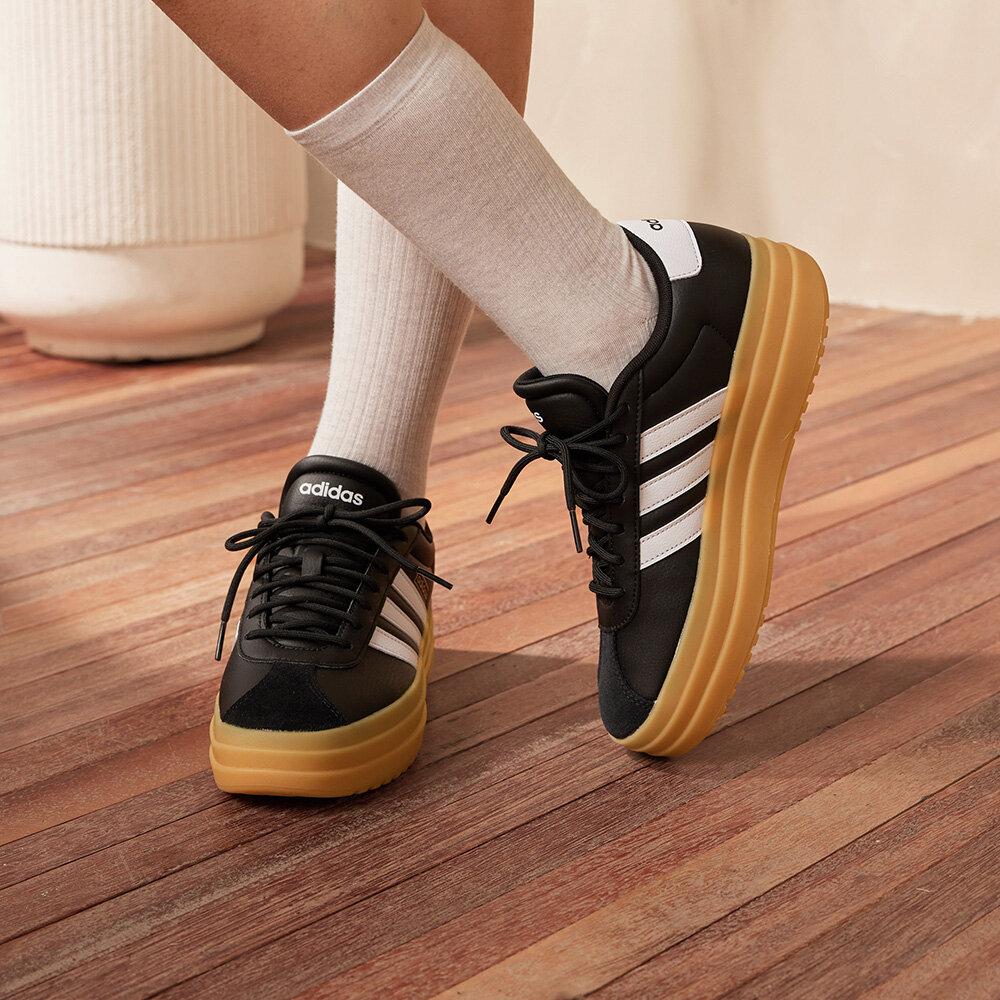 Adidas Wmns VL Court Bold Black White Gum 38