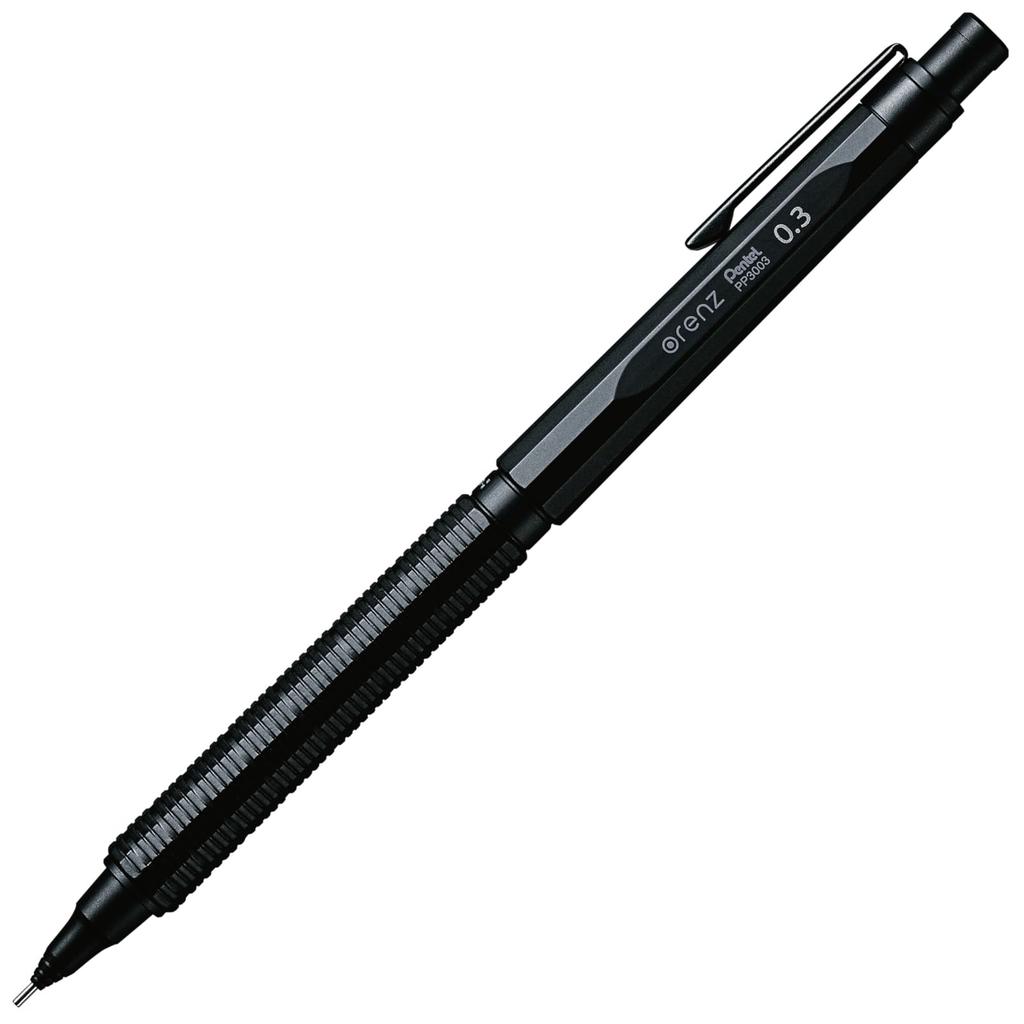 Pentel Orenz Nero Mechanical Black Pencil, 0.3mm, PP3003-A,