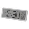 MAG Digital Radio-Controlled Clock with Thermometer and Hygrometer - Simple Design for Living Room, Counter, or Wall Mounting - 8.1cm (H) X 20.0cm