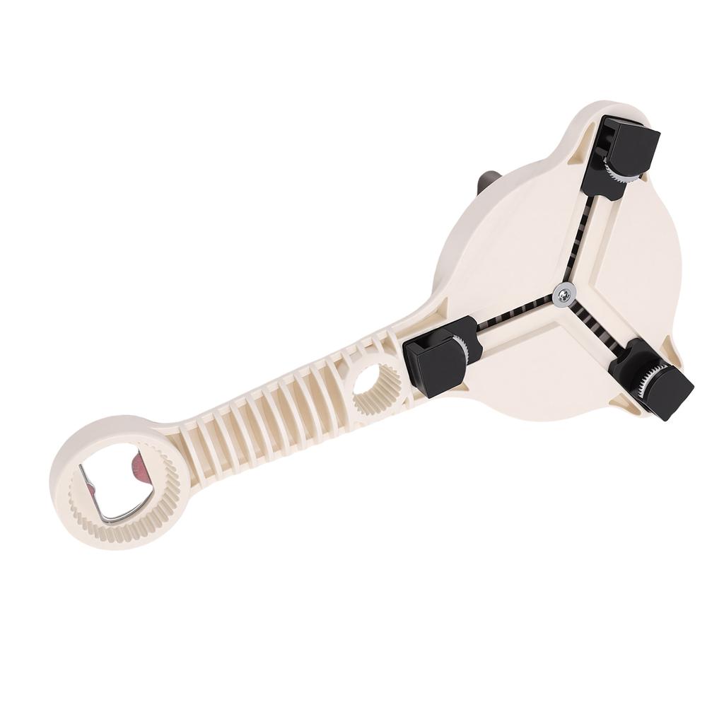 3-klo 4-i-1 Burköppnare Anti-slip-växel Köksrestaurang Hem Flasköppnare för 2,5-9 cm Diameter