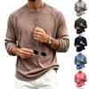 Men's Vintage Raglan Long Sleeve Crewneck T-Shirt Casual Base Layer Top for Everyday Wear