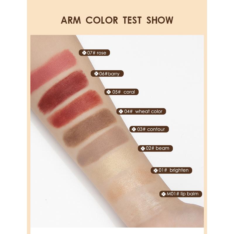 QIBEST Multifunctional Makeup Stick Highlighter Blush Stick Lipstick Highlighter Trimmer Stick