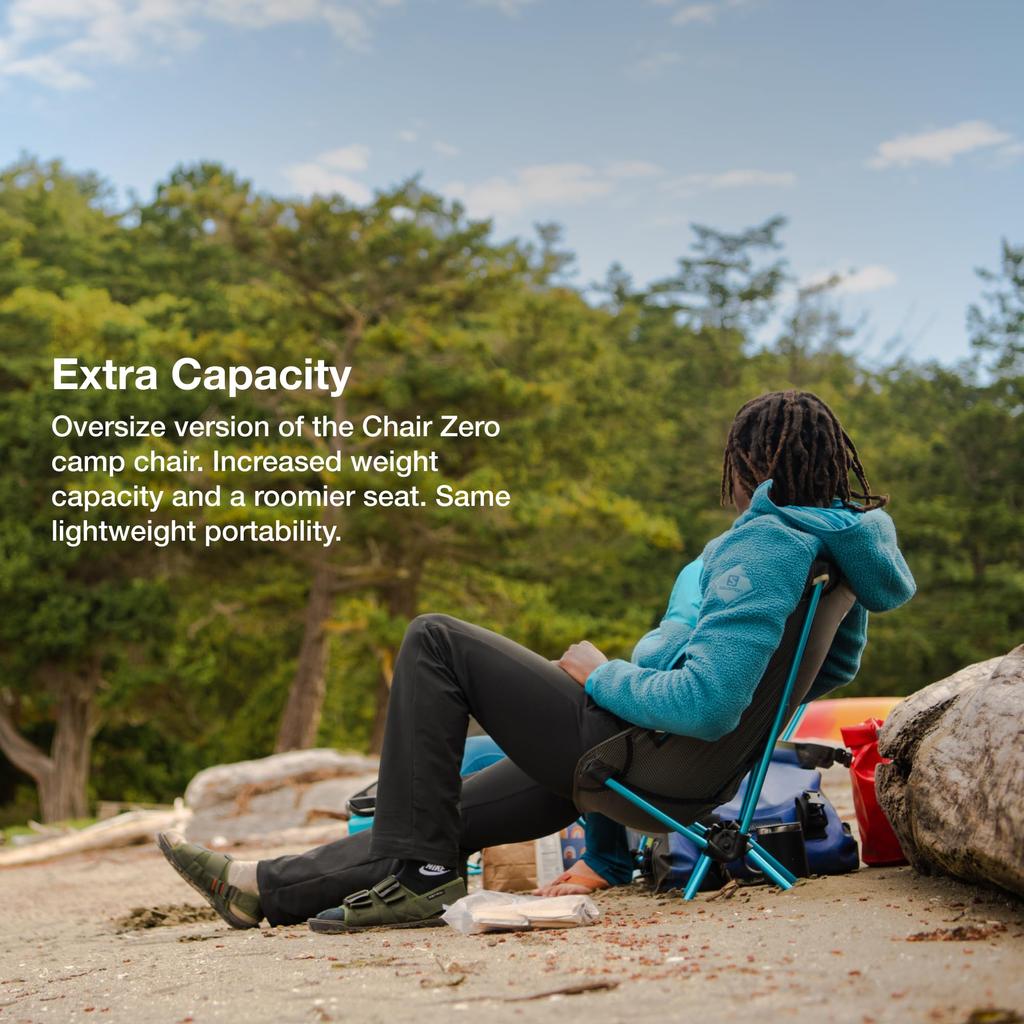 Helinox Chair Zero Large Ultra Lightweight Compact Backpacking Chair Gray