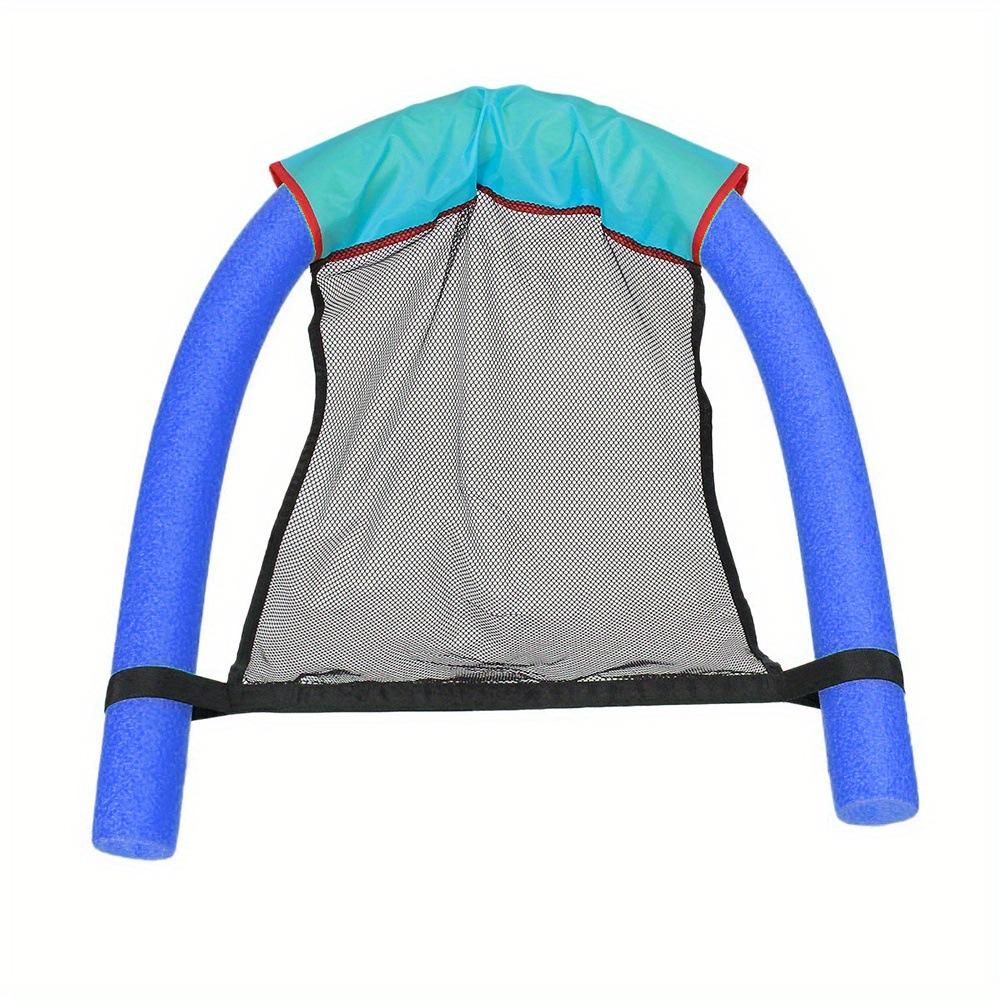 Water Floating Lounge Chair Pool Float Mesh Seat with Foam Tube Frame Durable Lightweight for Relaxing on Water 6 5x150cm