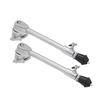 One Pair 2 Pcs Professional Bass Drum Spurs Legs with Skid-resistant Rubber Feet
