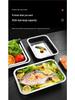 304 Food Grade Stainless Steel Rectangular Tray for Barbecuing, Fish, Steamed Rice - Household and Commercial Use.