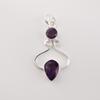 African Amethyst Gemstone 925 Stamped Silver Handmade Jewelry Pretty Pendant 1.60" For Anniversary Gift PP-13-10