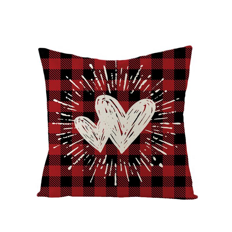 Valentine's Day Pillow Nordic Pink Car Rose Polyester Printed Cushion Sofa Cushion Home Products