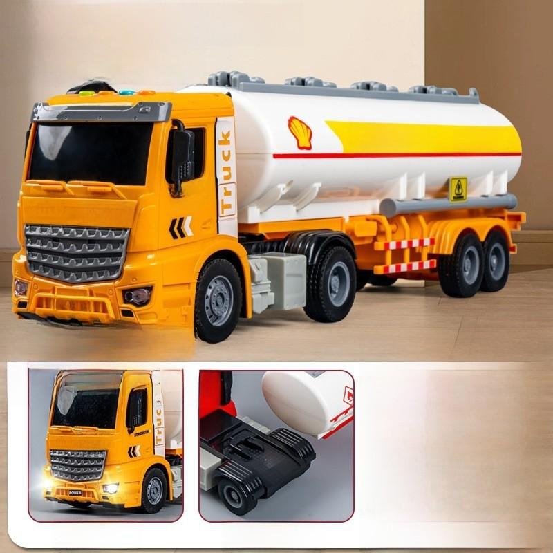 Childrens Construction Vehicle Pull Back Excavator With Light Sound And Detachable Cab For Boys Playtime