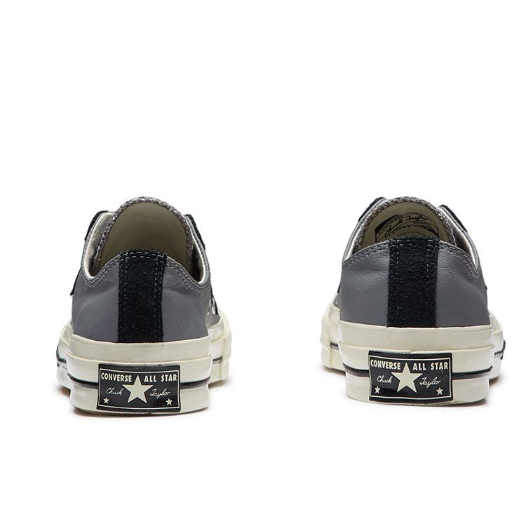 Converse Chuck 1970s Low Top Lace-Up Canvas Shoes Women sneaker Gray Black 566137C