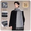 JIUMU Men's Pure Wool Winter Scarf