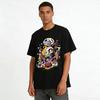 Skull Cat Hip Hop Print Casual Street Trendy Personality Short Sleeve T-Shirt Pure Cotton T-shirt