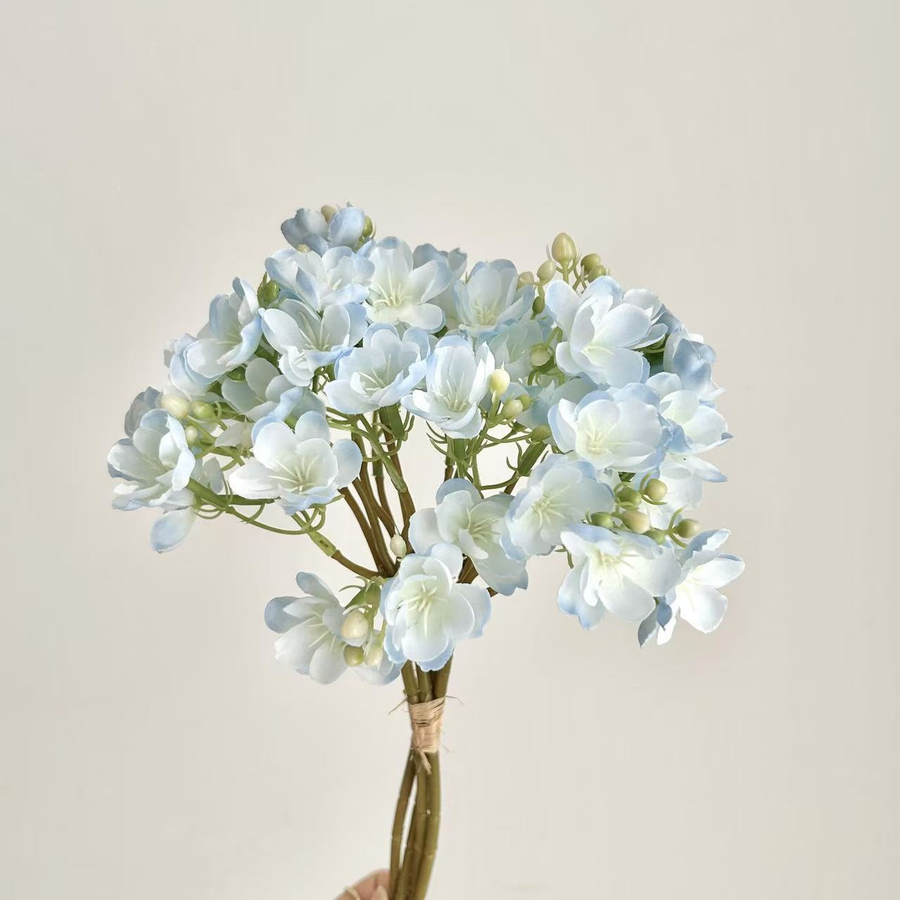 

Ins Jasmine Flower Bundle Handmade Copy Flower Fake Photography Prop Bridal Holding Flower Home Decoration Vase Arrangement 1 Bundle синий