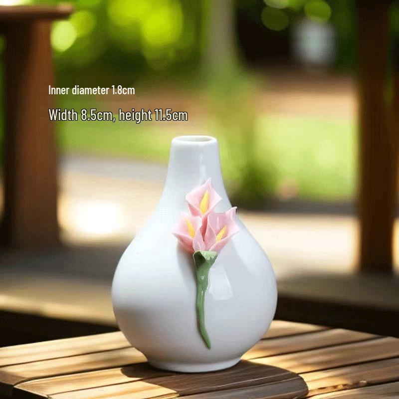 Hand-Pinched Ceramic Vase: Travel Souvenir & Home/Office Decor