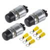 Universal 50A Waterproof Engine Start Button Set Waterproof Engine Start Push Button Set for 12V/24V Vehicle Systems