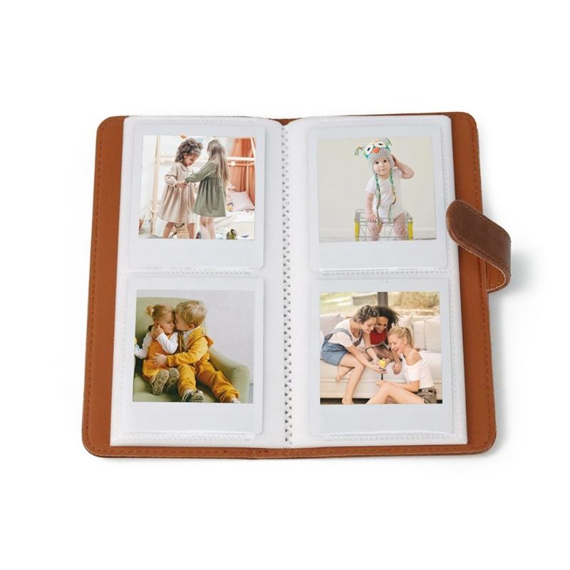 Durable 80 Pocket PU Photo Album Camera Accessory Children Growth Memorial Booklet Interleaf Type Family Album Women